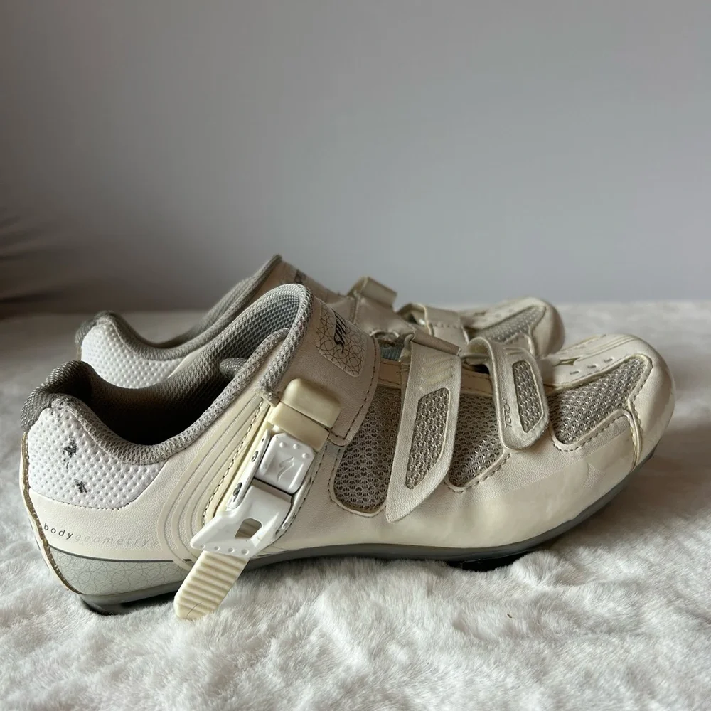Specialized Torch Road Cycling Shoes Women 39.5 White Strap Lightweight